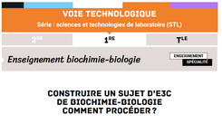 Construire un sujet d'E3C en Biochimie-Biologie - Comment procéder ?